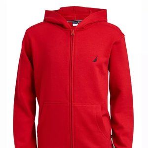 Nautica Boys' Soft Full-Zip Jacket Red Size 10/12